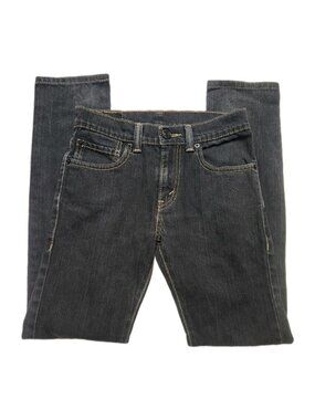 Levis 510 Jeans Mens 26x26.5 Super Skinny Fit Black Denim Pants